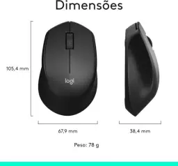 Combo Teclado e Mouse sem fio Logitech MK345 com Teclado com Apoio para as Mãos — imagem 10