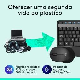 Combo Teclado e Mouse sem fio Logitech MK345 com Teclado com Apoio para as Mãos — imagem 5