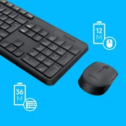 Combo Teclado e Mouse sem fio Logitech MK235 com Conexão USB — imagem 3