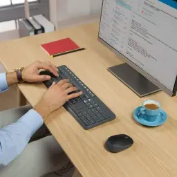 Combo Teclado e Mouse sem fio Logitech MK235 com Conexão USB — imagem 6