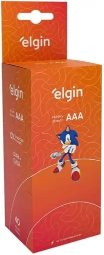 Caixa Pilha AAA 40 unidades Elgin