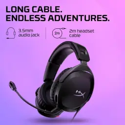 HyperX Cloud Stinger 2 - Headset gamer (preto) — imagem 3