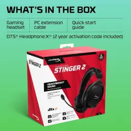 HyperX Cloud Stinger 2 - Headset gamer (preto) — imagem 8