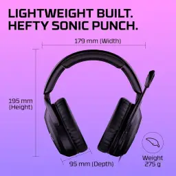 HyperX Cloud Stinger 2 - Headset gamer (preto) — imagem 9
