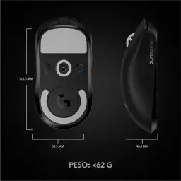 Mouse Gamer Sem Fio Logitech G PRO X SUPERLIGHT com Tecnologia LIGHTSPEED — imagem 8