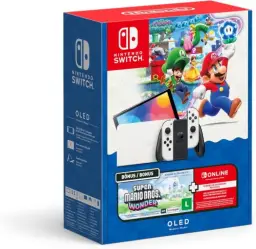 Nintendo, Console, Switch Oled + Super Mario Bros. Wonder + 12 Meses Assinatura — imagem 1