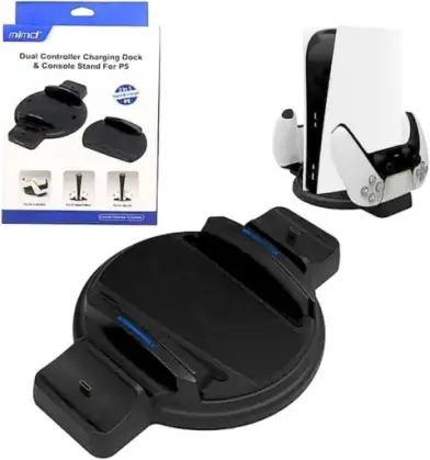 Carregador Controle PS5 Base de Carregamento Duplo Rapido Mimd Charging Dock