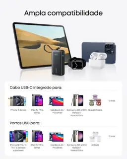 Anker Nano Power Bank, Carregador Portátil de 10.000 mAh com Cabo USB-C — imagem 6
