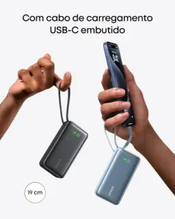 Anker Nano Power Bank, Carregador Portátil de 10.000 mAh com Cabo USB-C — imagem 3