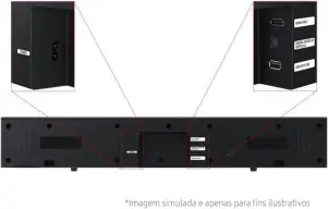 Soundbar Samsung HW-B400F, com 2.0 canais, Bluetooth — imagem 7