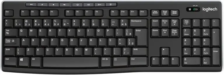 Teclado sem fio Logitech K270 Teclas