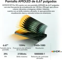 Xiaomi Smartphone POCO M7 Pro 5G 256GB 8GB RAM | Processador Ultra Potente — imagem 6
