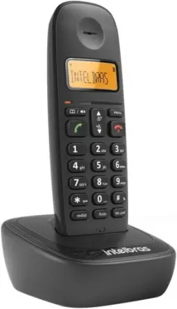 Telefone sem fio com identificador de chamadas TS 2510 ID Preto Intelbras — imagem 3
