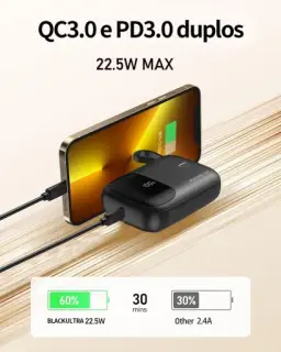 Carregador Portátil 10000mAh com Display LED — imagem 3
