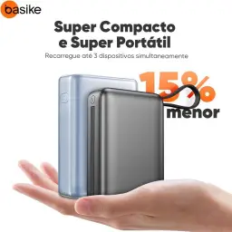 Basike Carregador Portátil, Power Bank 20000mAh com Cabos Integrados — imagem 3