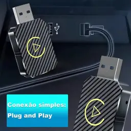 Adaptador CarPlay Android 2 em 1 Sem Fio, Dongle USB Mini para Conversão de — imagem 5