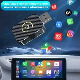 Adaptador CarPlay Android 2 em 1 Sem Fio, Dongle USB Mini para Conversão de — imagem 4