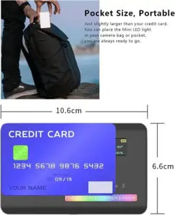 Luz de vídeo ULANZI VL120 RGB, Luzes de vídeo de bolso LED On-Camera — imagem 3