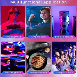Luz de vídeo ULANZI VL120 RGB, Luzes de vídeo de bolso LED On-Camera — imagem 8