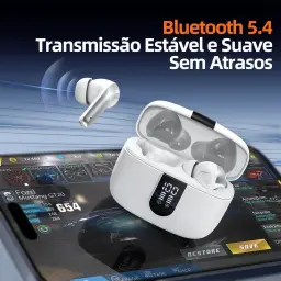 Fone de Ouvido Sem Fio Bluetooth, 40 Horas de Reprodução com Display LED — imagem 6