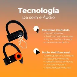 Fone de Ouvido, Bluetooth 5.4, IPX5 à Prova D'Água, 45h de Bateria — imagem 8