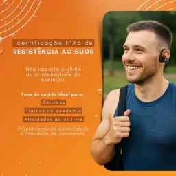 Fone de Ouvido, Bluetooth 5.4, IPX5 à Prova D'Água, 45h de Bateria — imagem 4