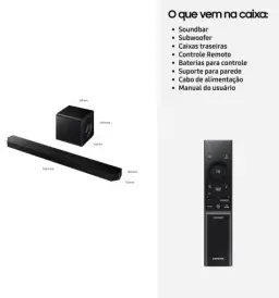 Soundbar Samsung HW-Q800F, com 5.1.2 canais, Dolby Atmos® sem fio — imagem 7