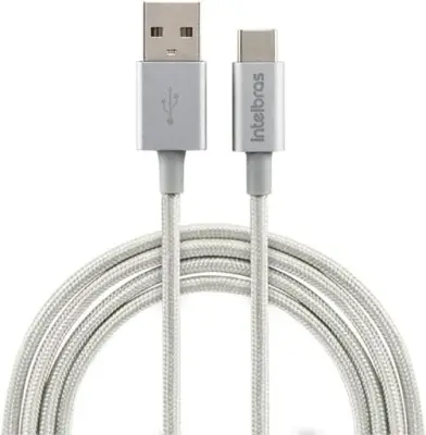 Cabo USB-C nylon EUAC 15NB Branco