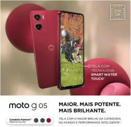 Smartphone Motorola Moto g05-256GB 12GB (4GB RAM + 8GB Ram Boost) e Camera 50MP — imagem 3
