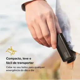 I2GO, Carregador Portátil (Power Bank), Pocket, 5000mAh, Não Necessita Cabos — imagem 4