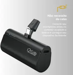 I2GO, Carregador Portátil (Power Bank), Pocket, 5000mAh, Não Necessita Cabos — imagem 5