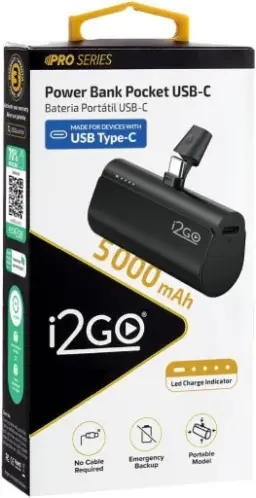 I2GO, Carregador Portátil (Power Bank), Pocket, 5000mAh, Não Necessita Cabos — imagem 10