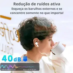 Fone De Ouvido Bluetooth 5.4, Com Borrachinhas, Compatível Com Todo Celular — imagem 3