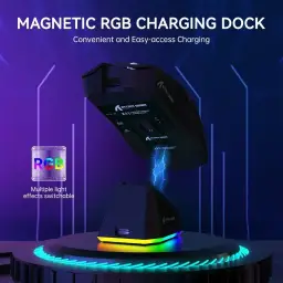Mouse Gamer ATTACK SHARK X11 Sem Fio Tri-Mode (2.4G/Bluetooth/USB) Com Base RGB — imagem 8