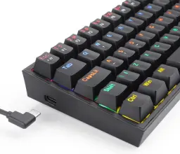 Teclado Mecanico Gamer Fizz Rainbow Preto Switch Marrom — imagem 7
