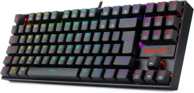 Teclado Magnético Gamer Redragon Kumara PRO K552RGB USB RGB Preto Switch Marrom — imagem 2