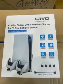 OIVO Suporte PS5 com ventosa de resfriamento e estação de carregamento de — imagem 8