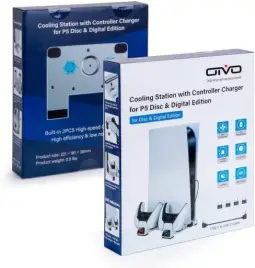 OIVO Suporte PS5 com ventosa de resfriamento e estação de carregamento de — imagem 3