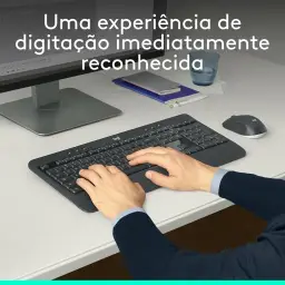 Combo Teclado e Mouse sem fio Logitech MK540 com Teclado com Apoio para as Mãos — imagem 2