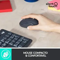 Combo Teclado e Mouse sem fio Logitech MK295 com Digitação e Clique Silencioso — imagem 5