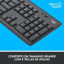 Combo Teclado e Mouse sem fio Logitech MK295 com Digitação e Clique Silencioso — imagem 4
