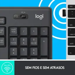 Combo Teclado e Mouse sem fio Logitech MK295 com Digitação e Clique Silencioso — imagem 6