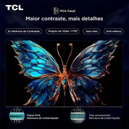 Smart TV TCL 50 Polegadas QLED 4K P7K WiFi Bluetooth Google TV HDR10+ Dolby — imagem 4
