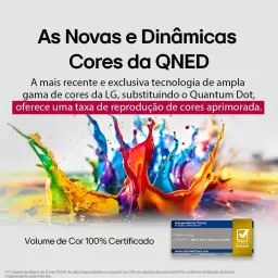 Smart TV 4K 55" LG QNED evo MiniLED 55QNED85 Processador α8 AI Ger2 Painel — imagem 11
