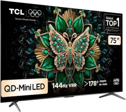 Smart TV TCL 75 Polegadas QLED Mini LED 4K C6K WiFi Bluetooth Google TV 4 HDMI — imagem 2