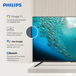 PHILIPS, Smart TV, 65'' 4K UHD, 65PUG7019/78, Google TV, Comando de Voz, HDR — imagem 9