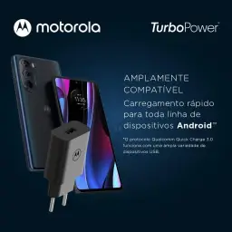 Motorola, Carregador TurboPower 20W, Cabo 1 Metro, Porta USB-A, Cabo USB-C — imagem 4