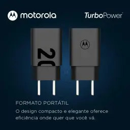 Motorola, Carregador TurboPower 20W, Cabo 1 Metro, Porta USB-A, Cabo USB-C — imagem 5