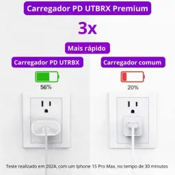 Carregador Turbo Compativel c/Novo iPhone 16, 16 pro, 16 pro max, iPhone 15 — imagem 6