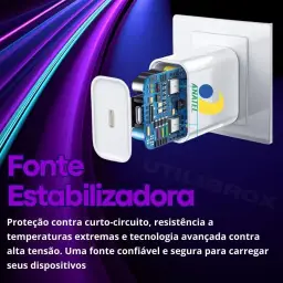 Carregador Turbo Compativel c/Novo iPhone 16, 16 pro, 16 pro max, iPhone 15 — imagem 4
